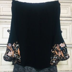 Romantic, Bohemian Embroidered Blouse ...